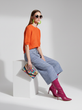 Plaid Wide-Leg Pants 7/8, Brooklyn Heights | Women - BYMANYC ® New York