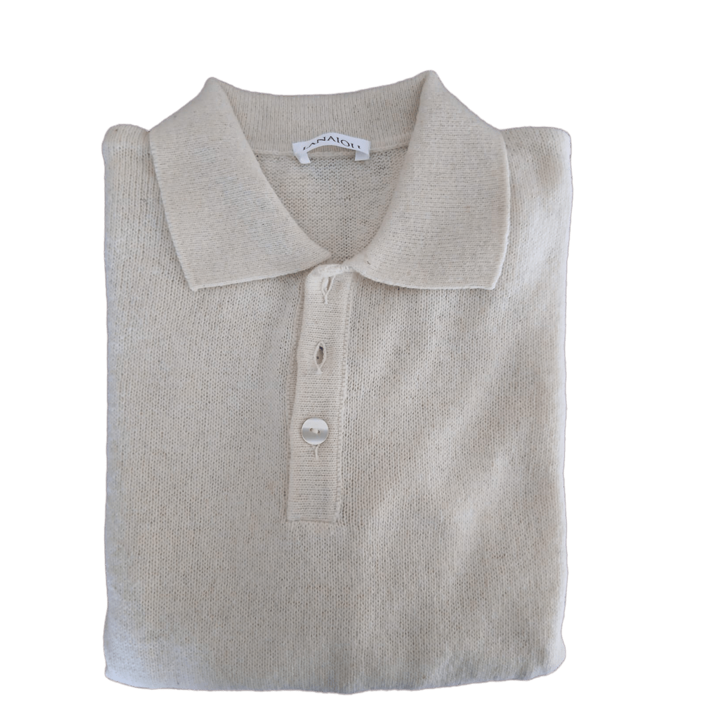 Polo Uomo Manica Lunga Lana Merino Filiera Corta