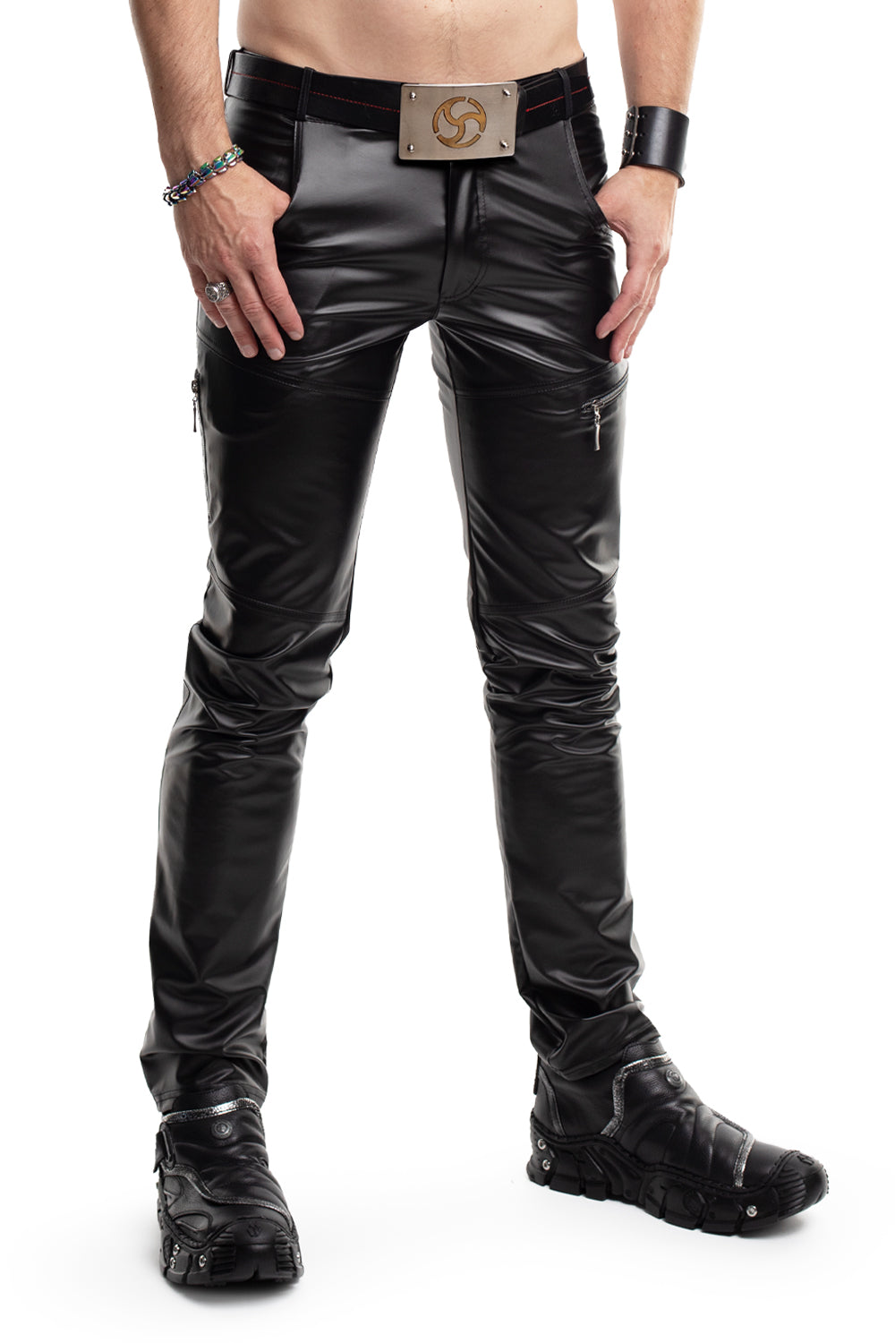 lange Herren Hose RMAmedeo001 schwarz - 2XL