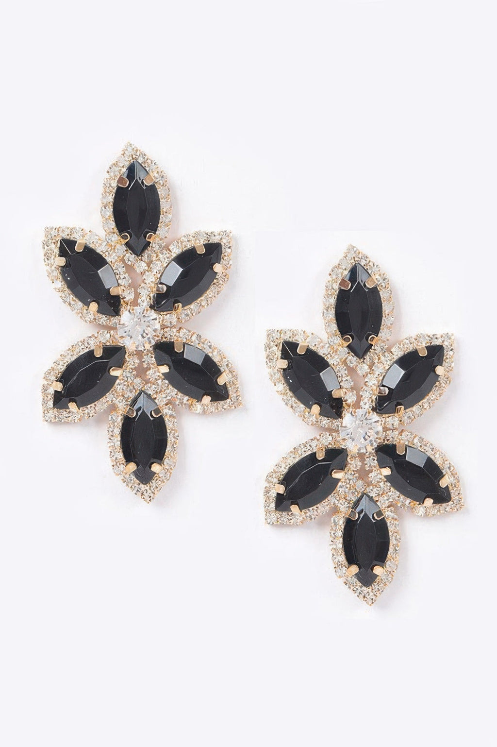 Radiant Layered Rhinestone Earrings | BYMANYC ® New York Style