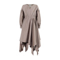 The Drama Dress — Brown Chambray