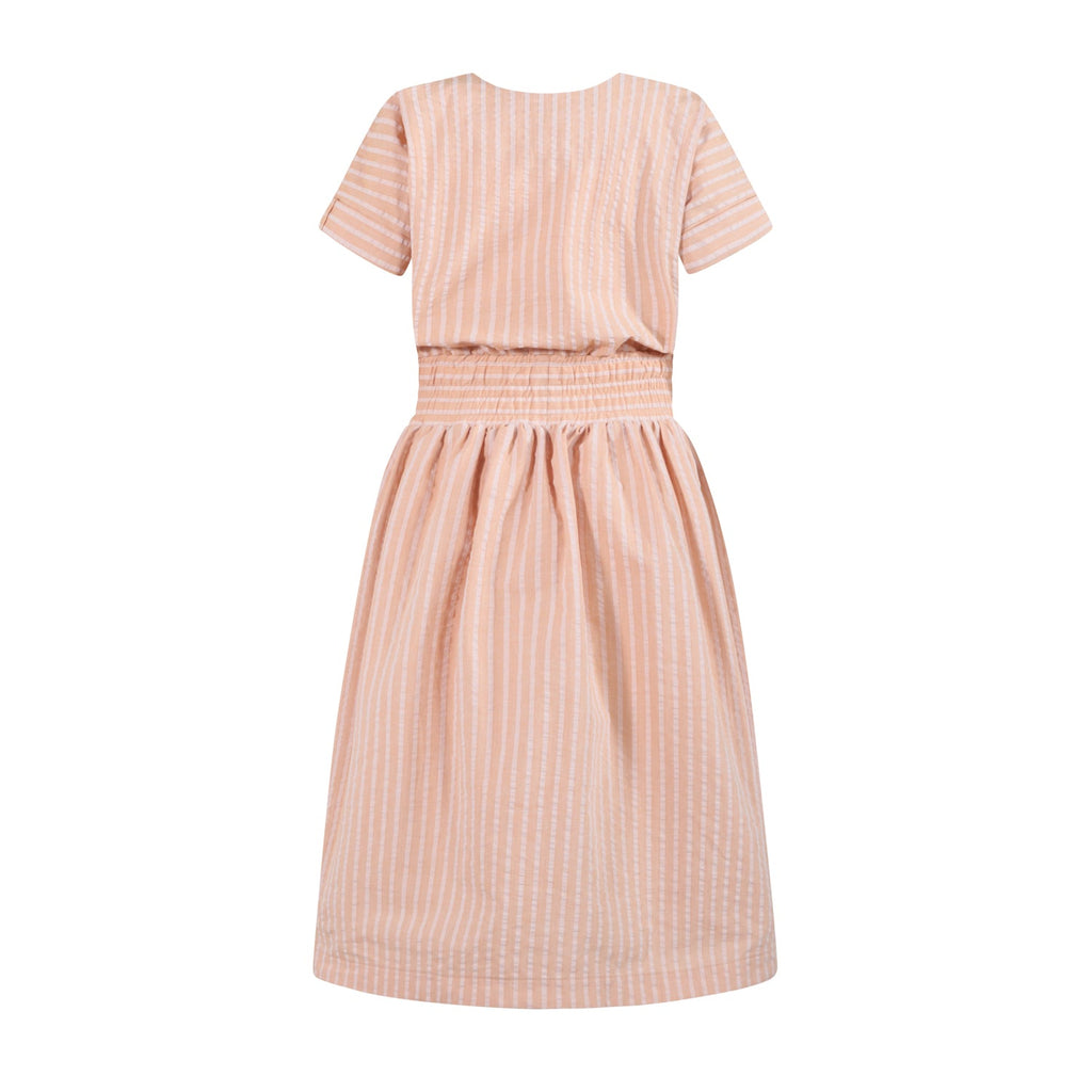 The Summer Dress — Orange Hazelnut Seersucker