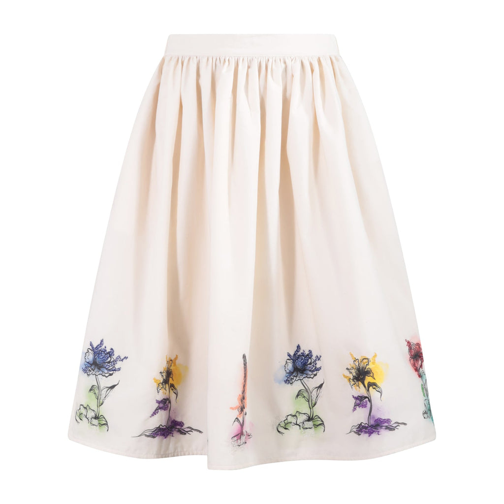 The Embroidered Shirt — Off-White Poplin