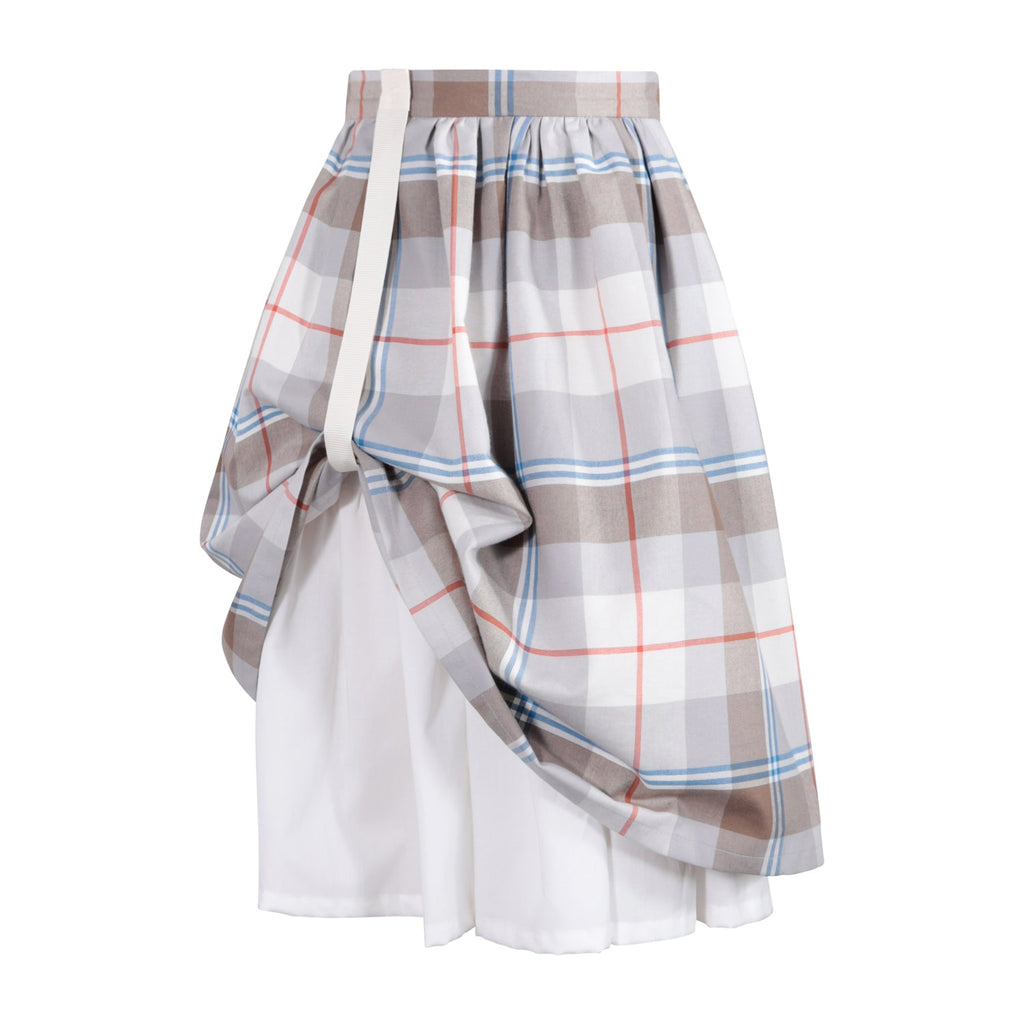 The Double-Layer Skirt — Morgado Plaid