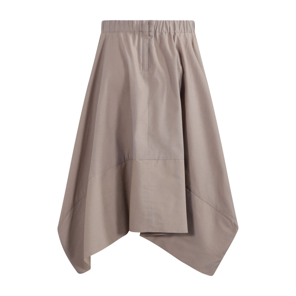 The Rectangle Skirt — Brown Chambray
