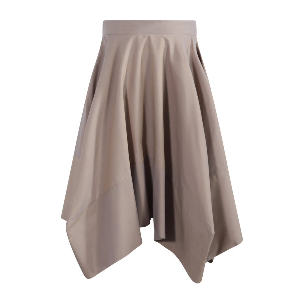 The Rectangle Skirt — Brown Chambray