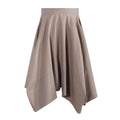 The Rectangle Skirt — Brown Chambray