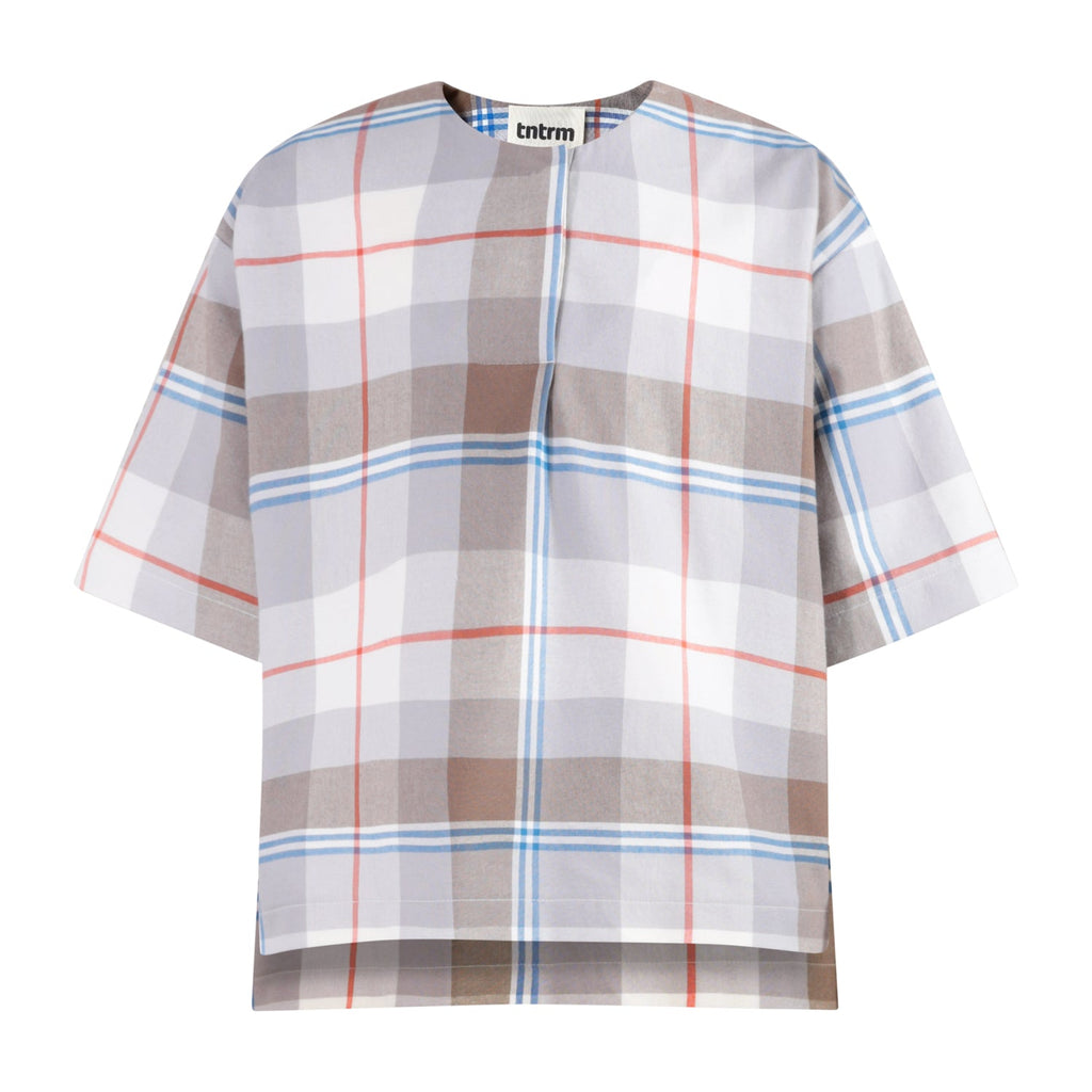 The Woven T-Shirt — Morgado Plaid
