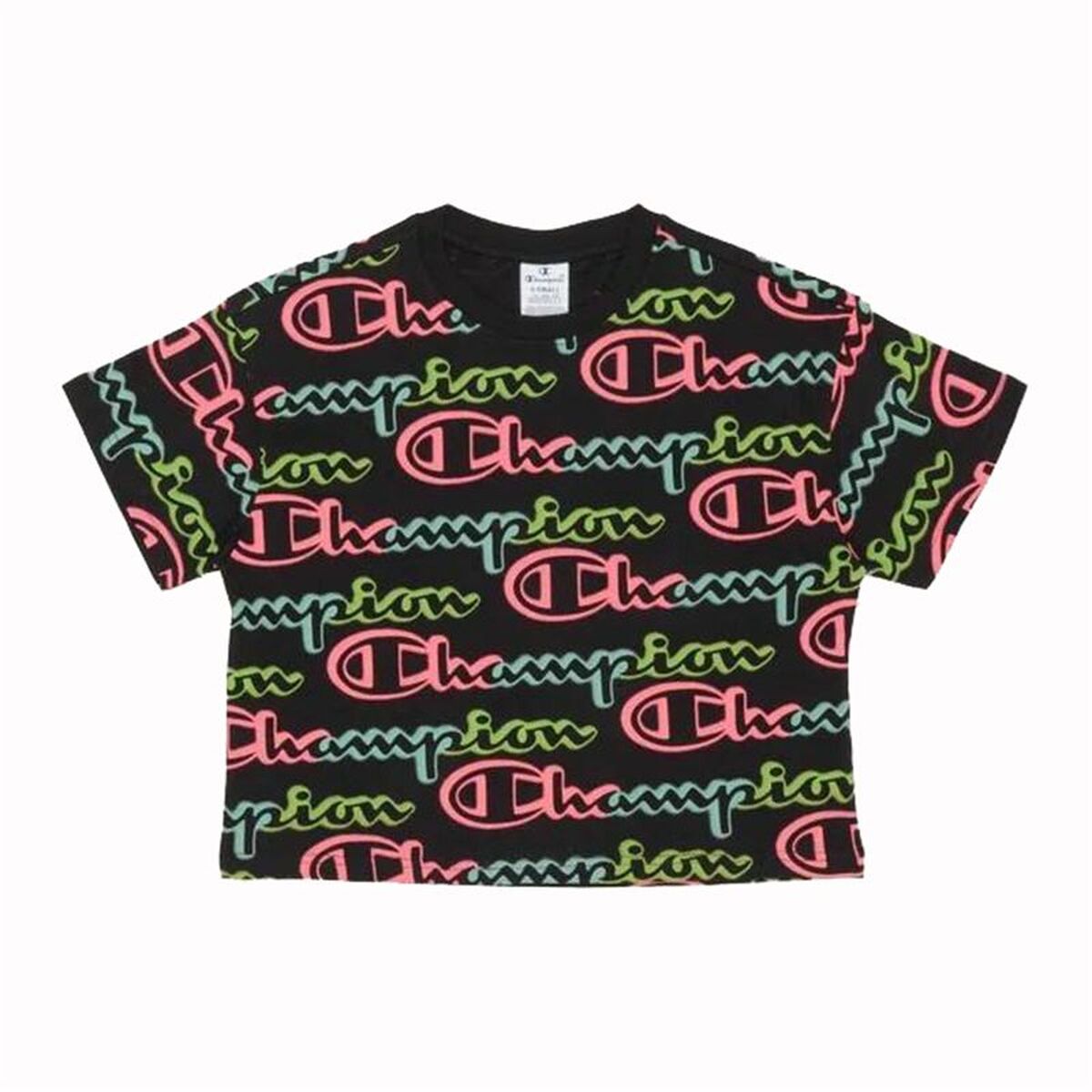 Women’s Short Sleeve T-Shirt Champion 116196-KL001 Black (S)
