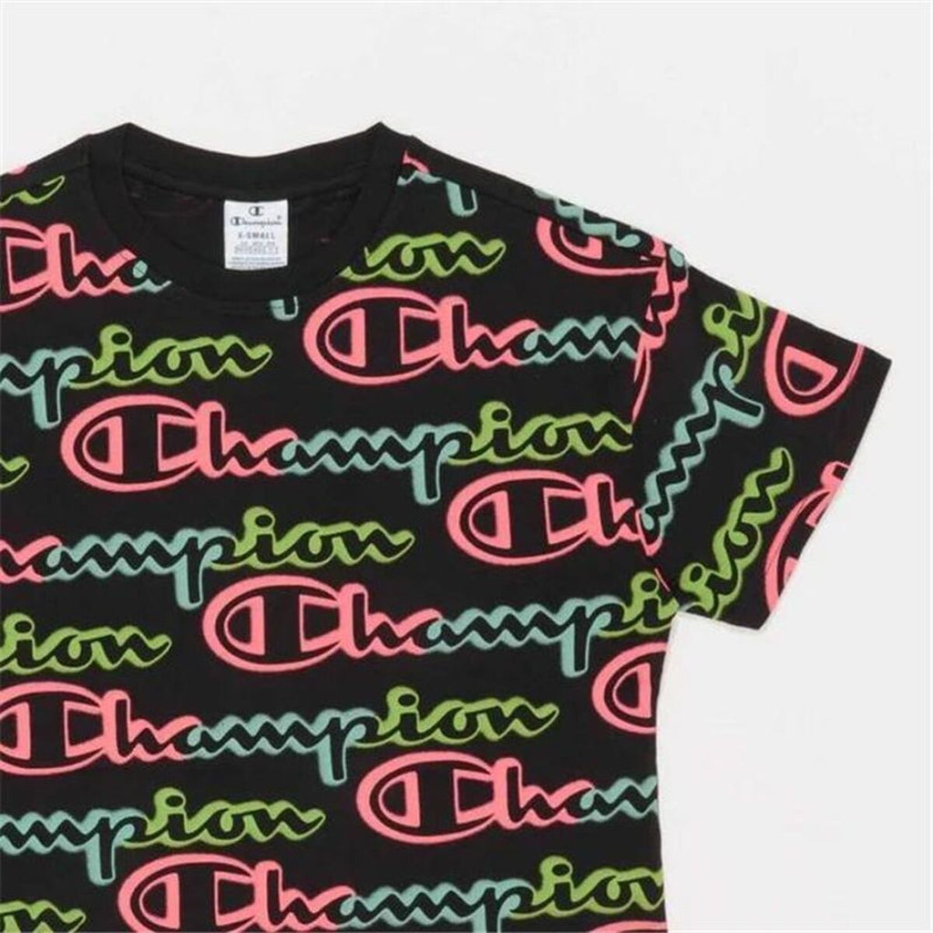 Women’s Short Sleeve T-Shirt Champion 116196-KL001 Black (S)