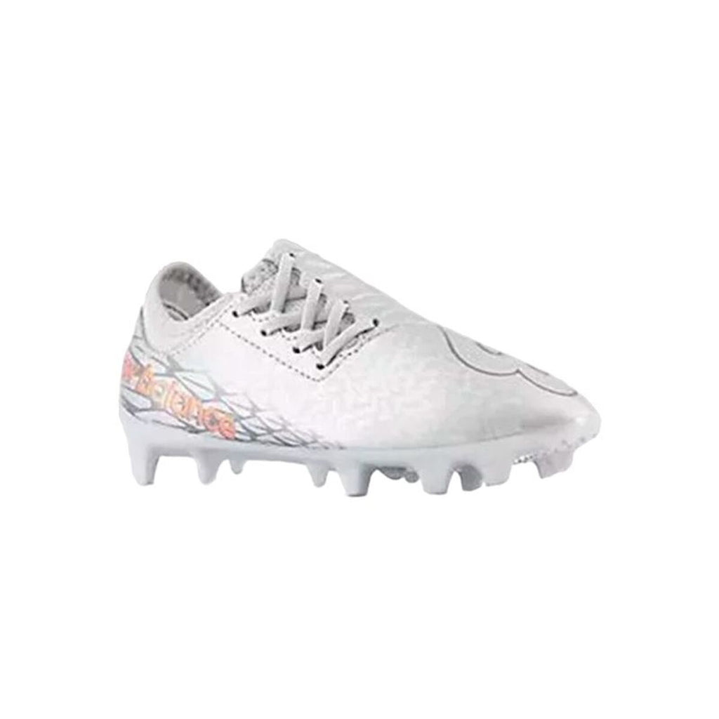 Childrens Football Boots New Balance Furon v7 Dispatch FG Grey