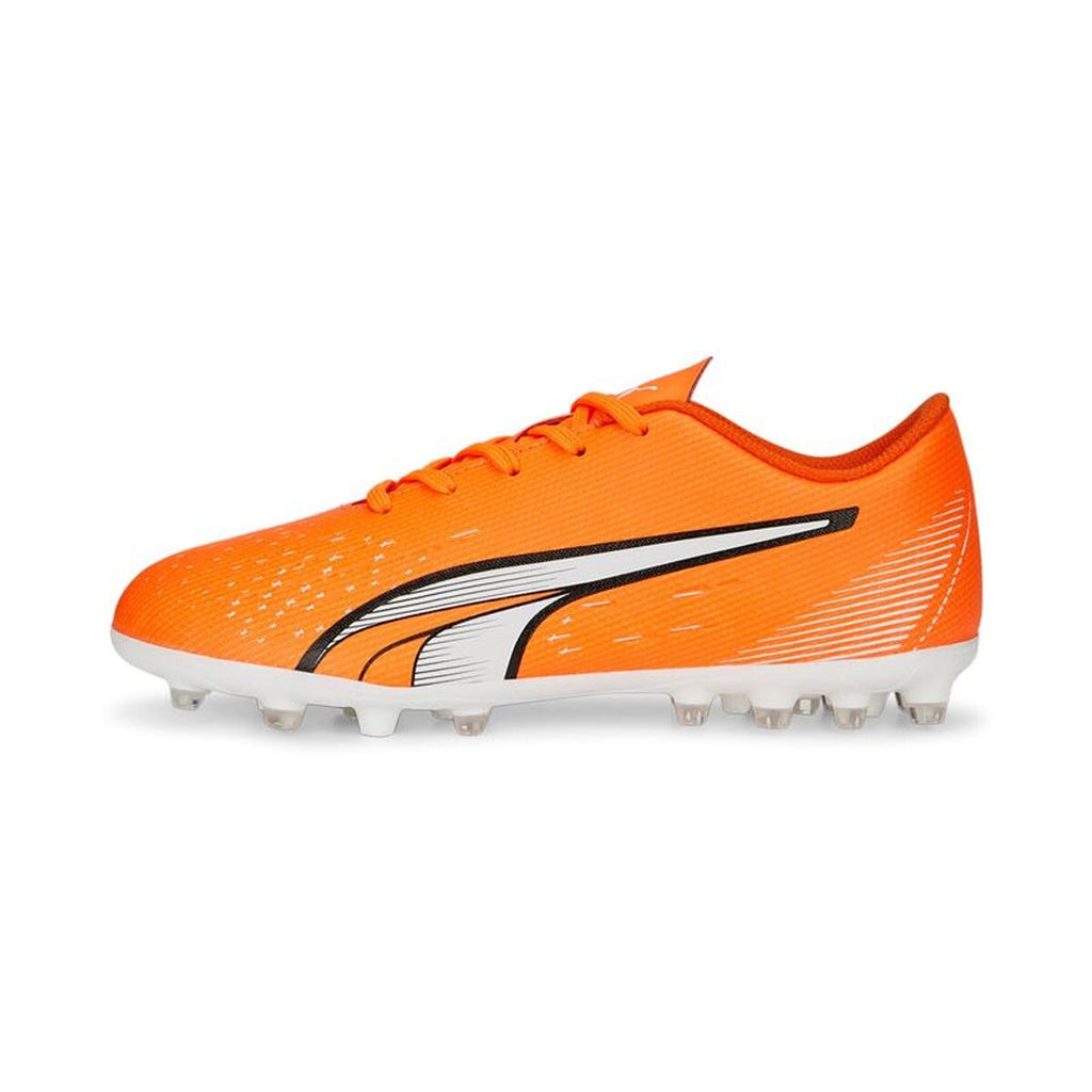 Childrens Football Boots Puma Ultra Play Mg Orange