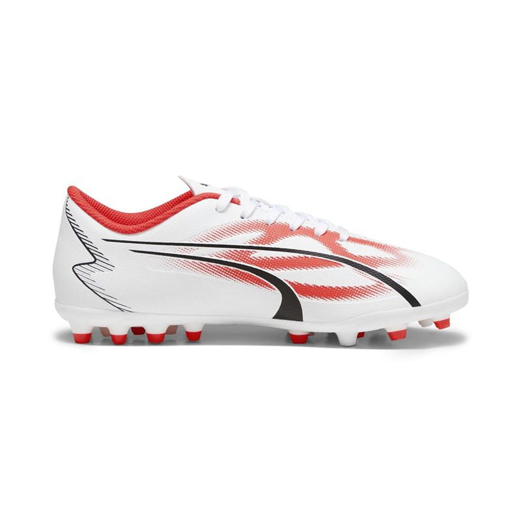 Childrens Football Boots Puma Ultra Play Mg White