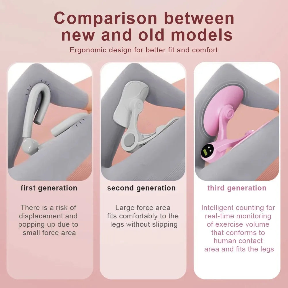 Smart Counting Pelvic Floor Thigh Trainer Recovery Pink