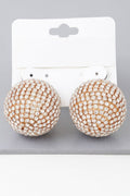 STUDIO 54 Bejeweled Rhinestone Disco Earrings: BYMANYC ® New York