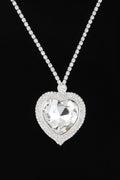 STUYVESANT Jeweled Crystal Heart Necklace: NYFW BYMANYC ® New York