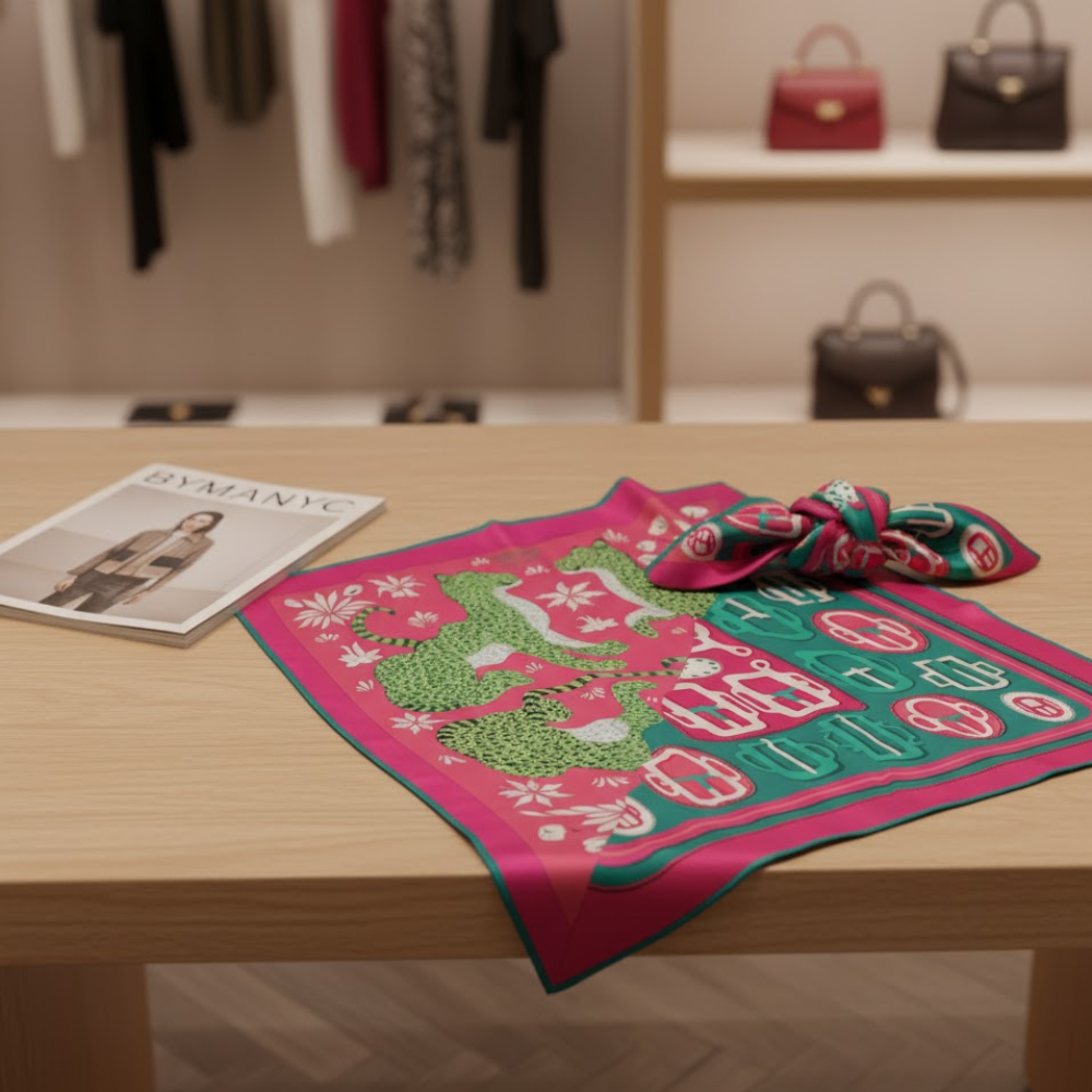 Scarf ABSTRACT BLOSSOM Metropolitan Collection BYMANYC ® New York