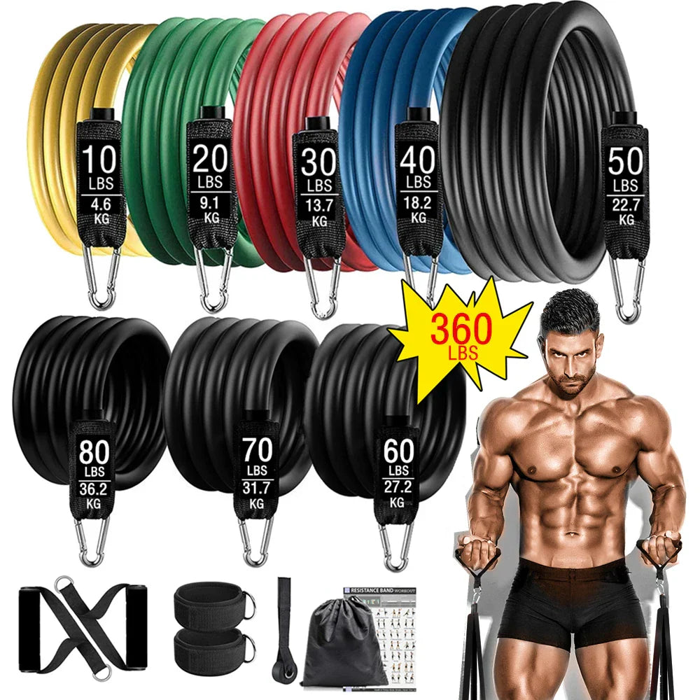 Resistance Bands for Yoga & Fitness Training