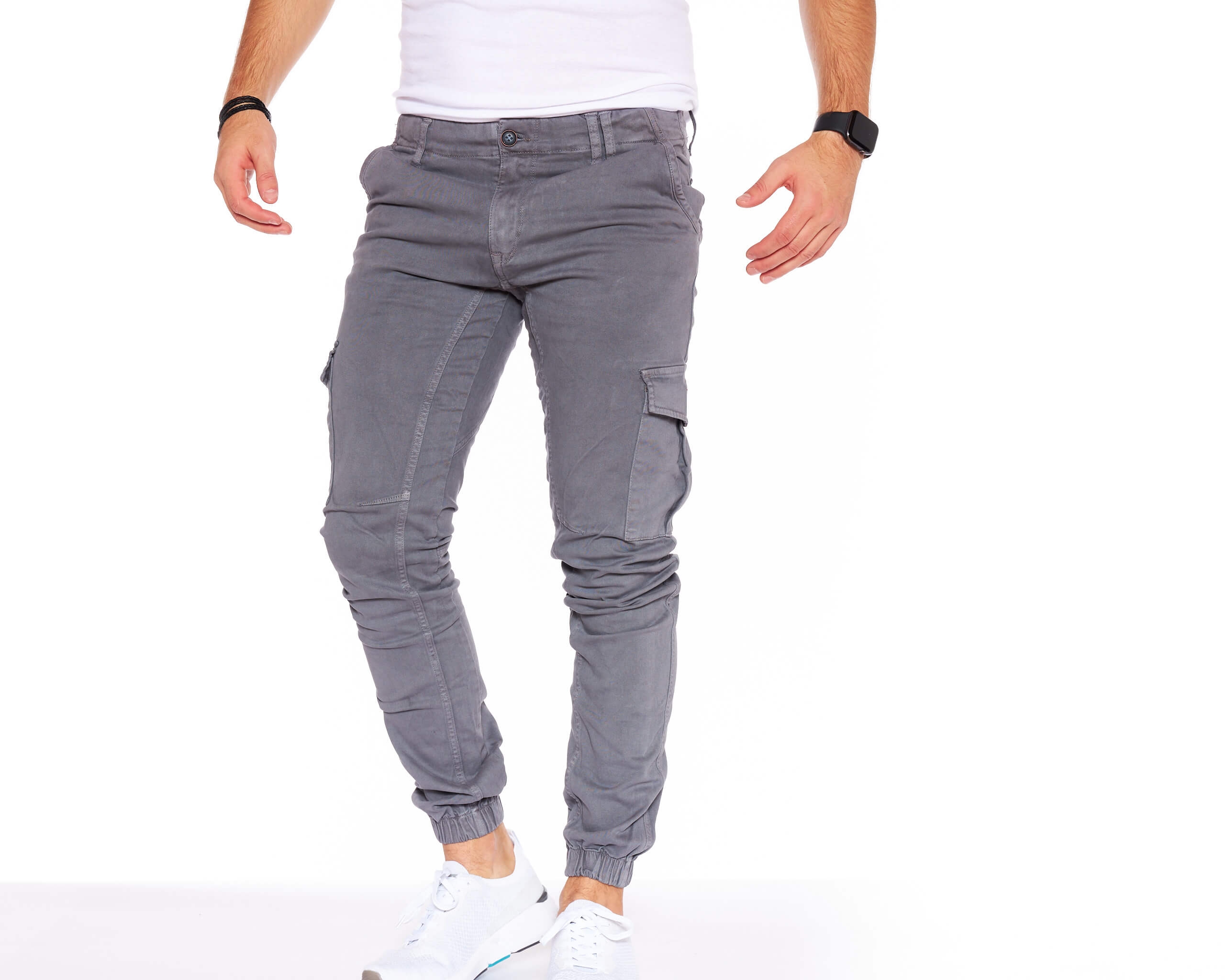 STYLEKO Cargohose Gürtelschlaufen
