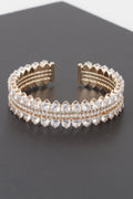 THE VESSEL Double Jeweled Cuff Bracelet: NYFW BYMANYC ® New York