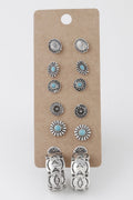 TRIBECA Antique Sun Stud Earrings Set: NYFW BYMANYC ® New York