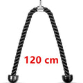 120cm Triceps Pull Down Rope Heavy Duty Cable Attachment Black