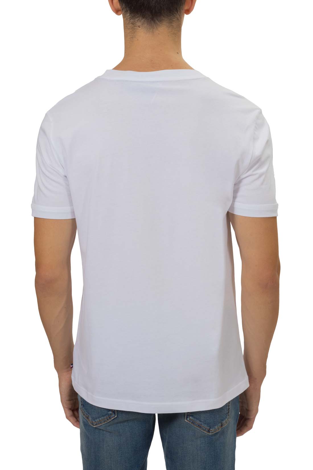 TOMMY HILFIGER - T-shirt uomo regular con logo flag  - Taglia XXL-14