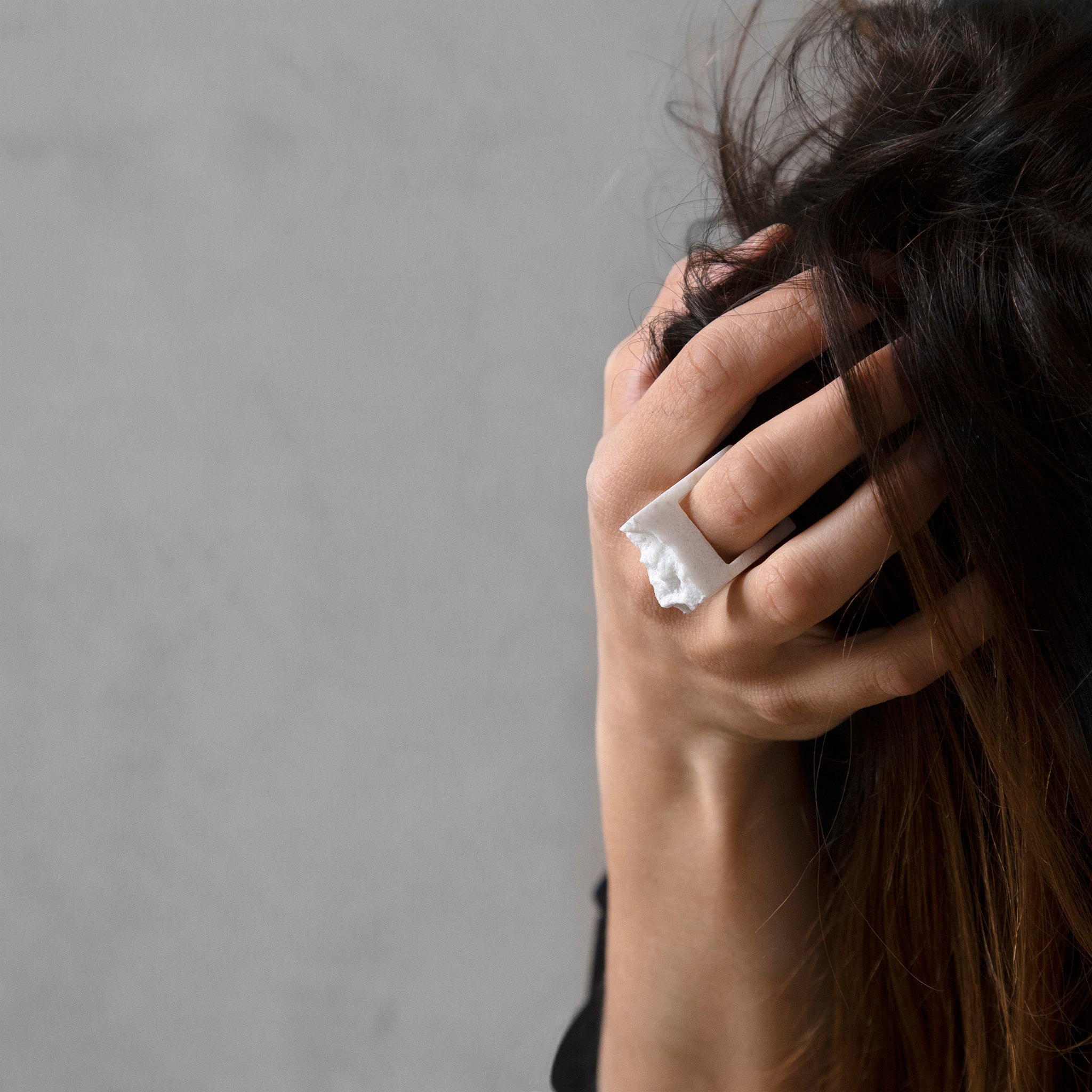 BIANCO – Carrara Marble Maxi Ring