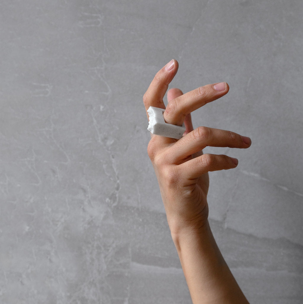 BIANCO – Carrara Marble Maxi Ring