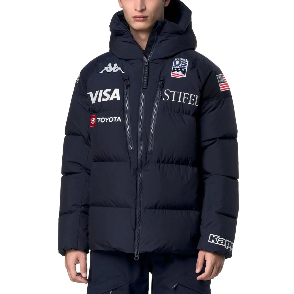 US Ski Team premium insulated down jacket Winter Olympics 2026 Navy - Kappa