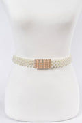 WOMEN'S BELT GRAMERCY Elastic Pearl New Collection BYMANYC ® New York