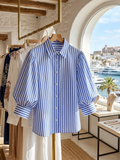 WOMEN'S BLOUSE NEWPORT - Boutique Fashion Top - BYMANYC ® New York