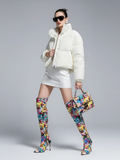Women's Cropped Puffer Jacket GREENWICH New Collection Couture in Manhattan BYMANYC ® New York