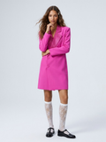 Women's Luxury Long Pink Blazer Coat MAGENTA NIGHTS New Collection Prêt-à-Porter BYMANYC ® New York