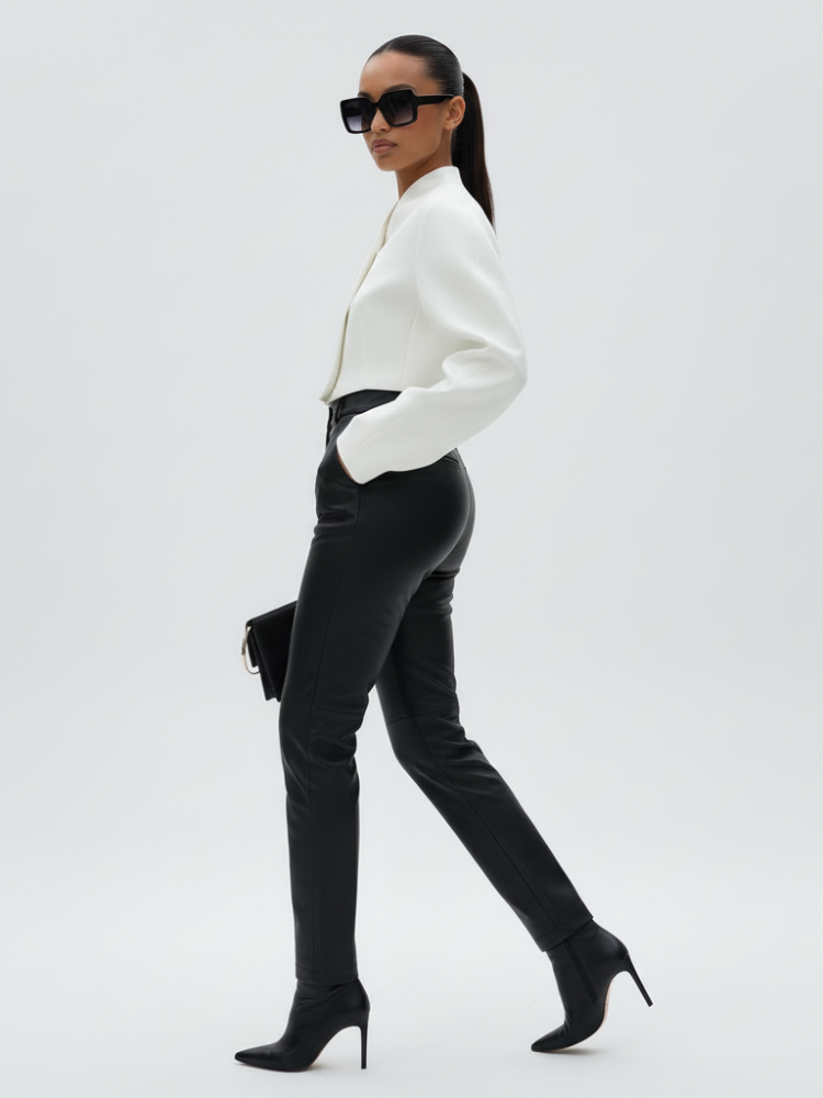 Women's Structured Cropped Jacket MIDTOWN ECO FASHION BYMANYC ® New York