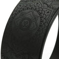 Yoga Wheel with Mandala Pattern