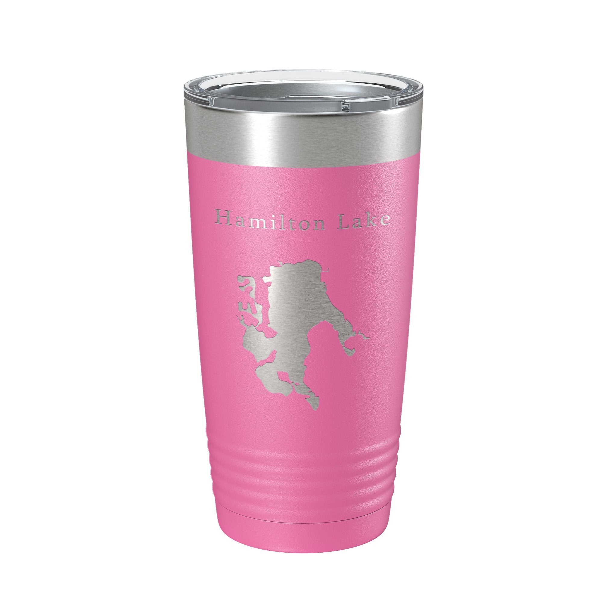 Hamilton Lake Map Tumbler Travel Mug Insulated Laser Engraved Coffee Cup Indiana 20 oz