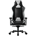 Scaun de gaming Lorgar Base 311 negru/alb cu cotiere 4D (LRG-CHR311BW)