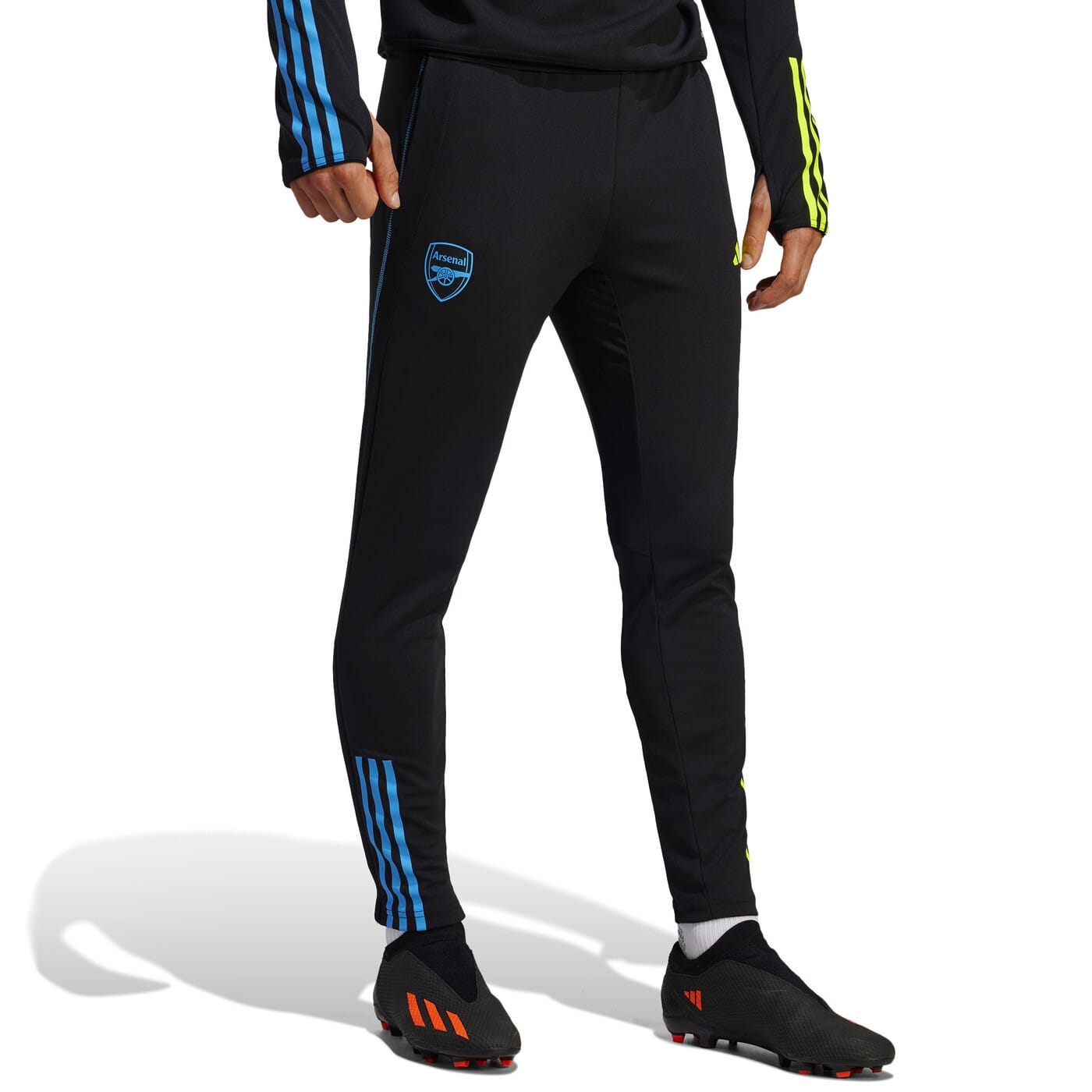 Arsenal black training technical soccer tracksuit 2023/24 - Adidas
