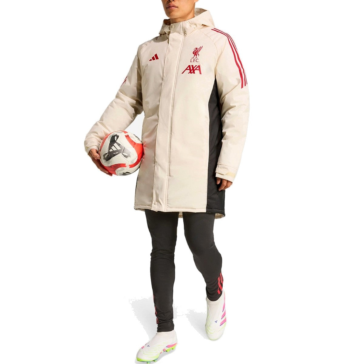 Liverpool FC training bench parka jacket 2025/26 - Adidas