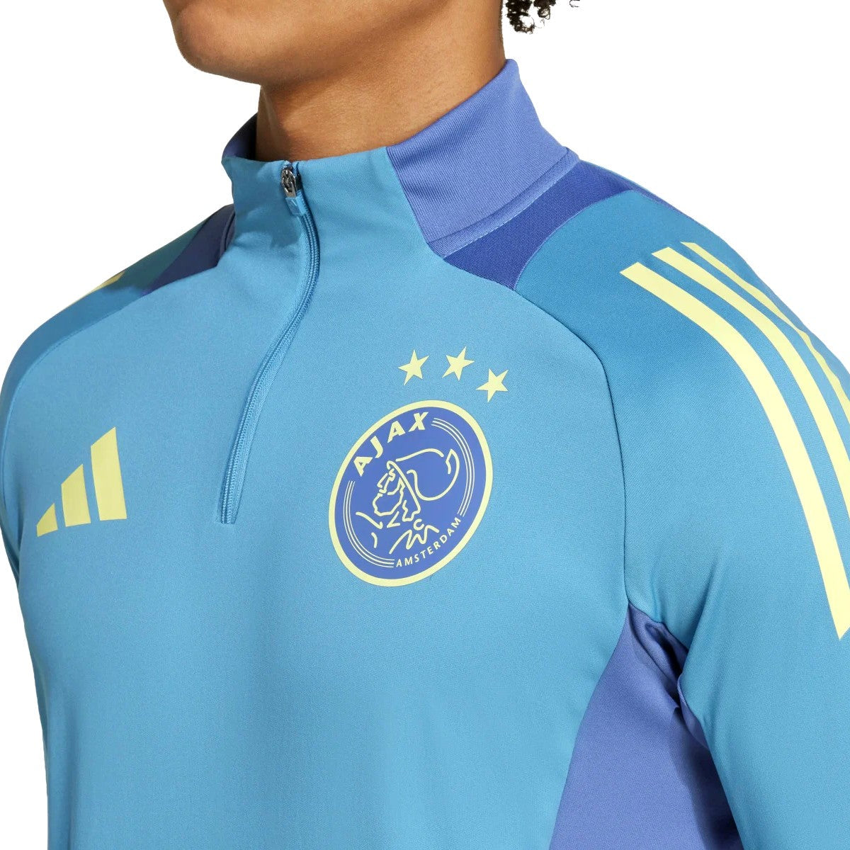 Ajax Amsterdam light blue training technical Soccer tracksuit 2024/25 - Adidas