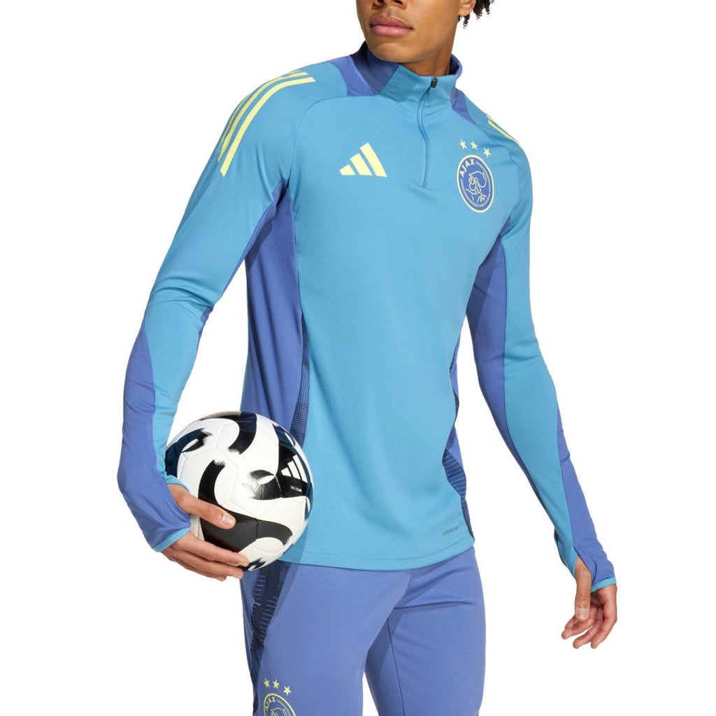 Ajax Amsterdam light blue training technical Soccer tracksuit 2024/25 - Adidas