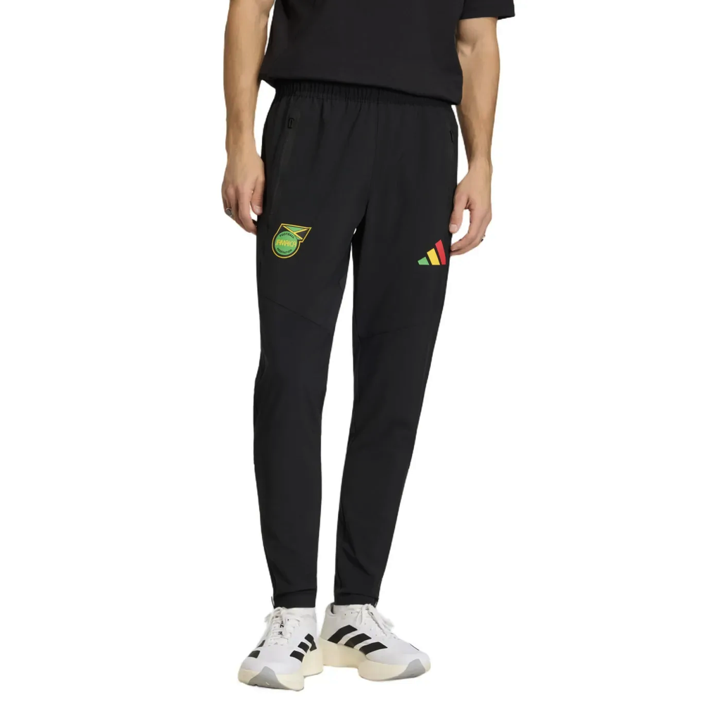 Jamaica black Casual Travel hooded presentation tracksuit 2026/27 - Adidas