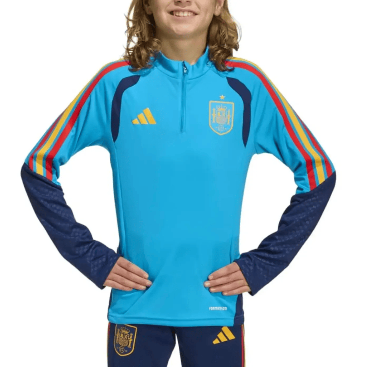 Kids - Spain training technical soccer tracksuit 2026/27 - Adidas