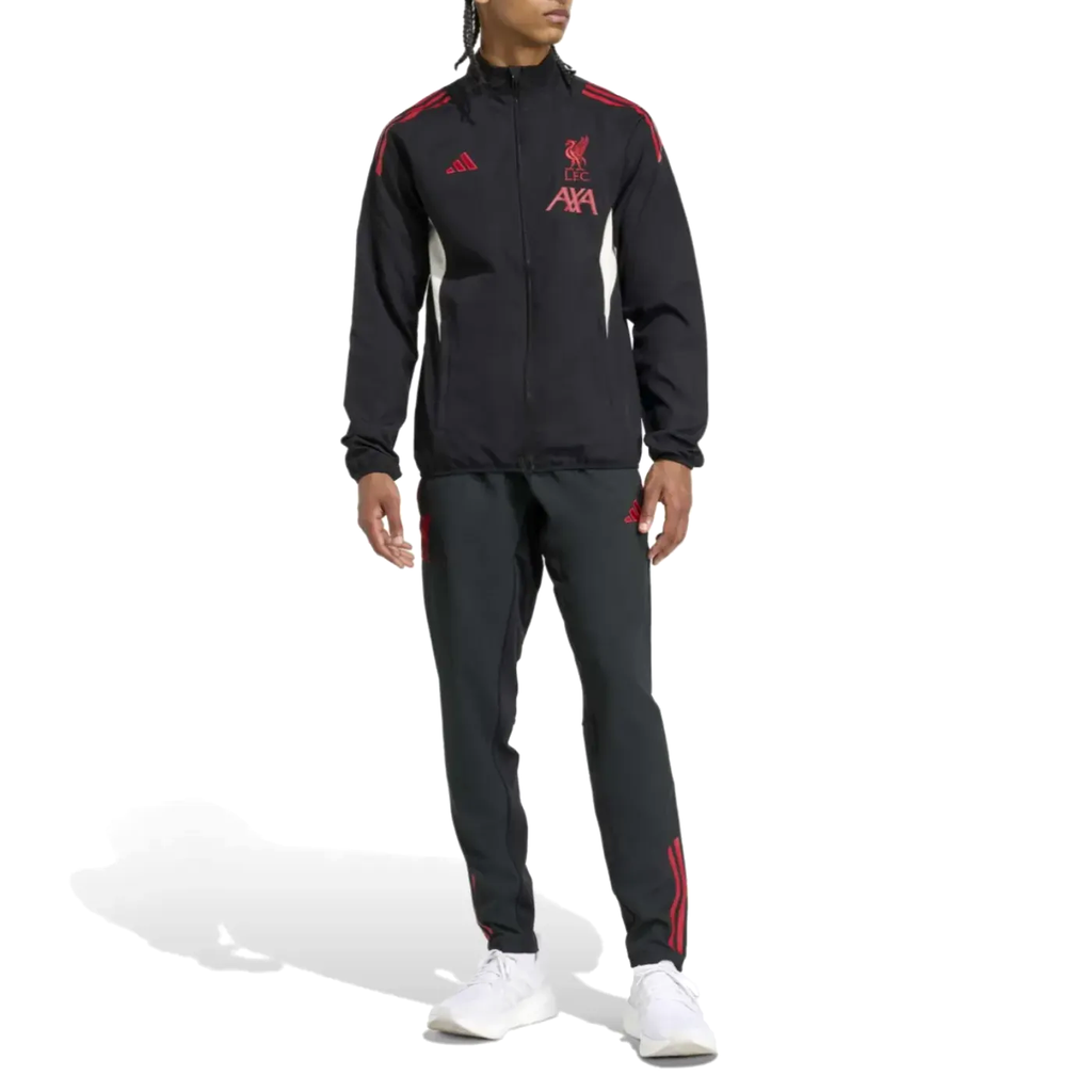 Liverpool FC black presentation Soccer tracksuit 2025/26 - Adidas