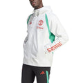 Manchester United soccer training rain jacket 2023/24 white - Adidas
