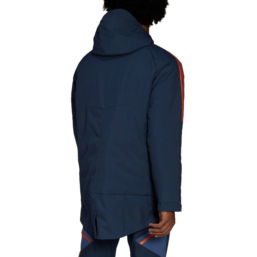 Manchester United bench parka training jacket 2022/23 blue - Adidas