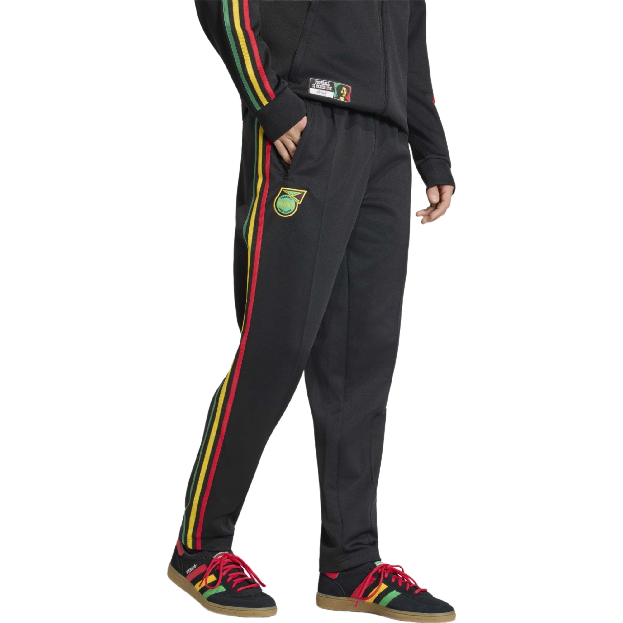 Jamaica black Originals casual presentation tracksuit 2026/27 - Adidas