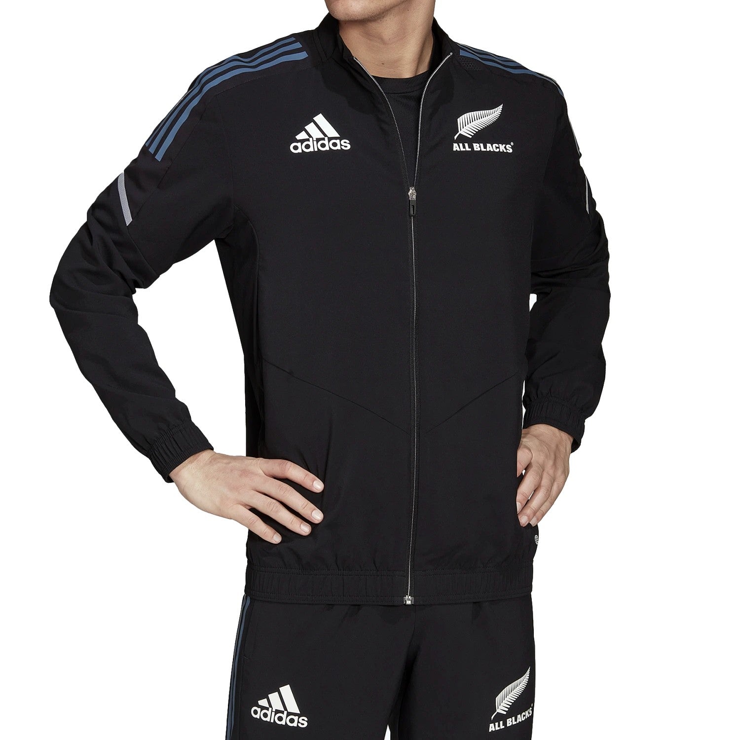 All Blacks black training presentation tracksuit 2022/23 - Adidas
