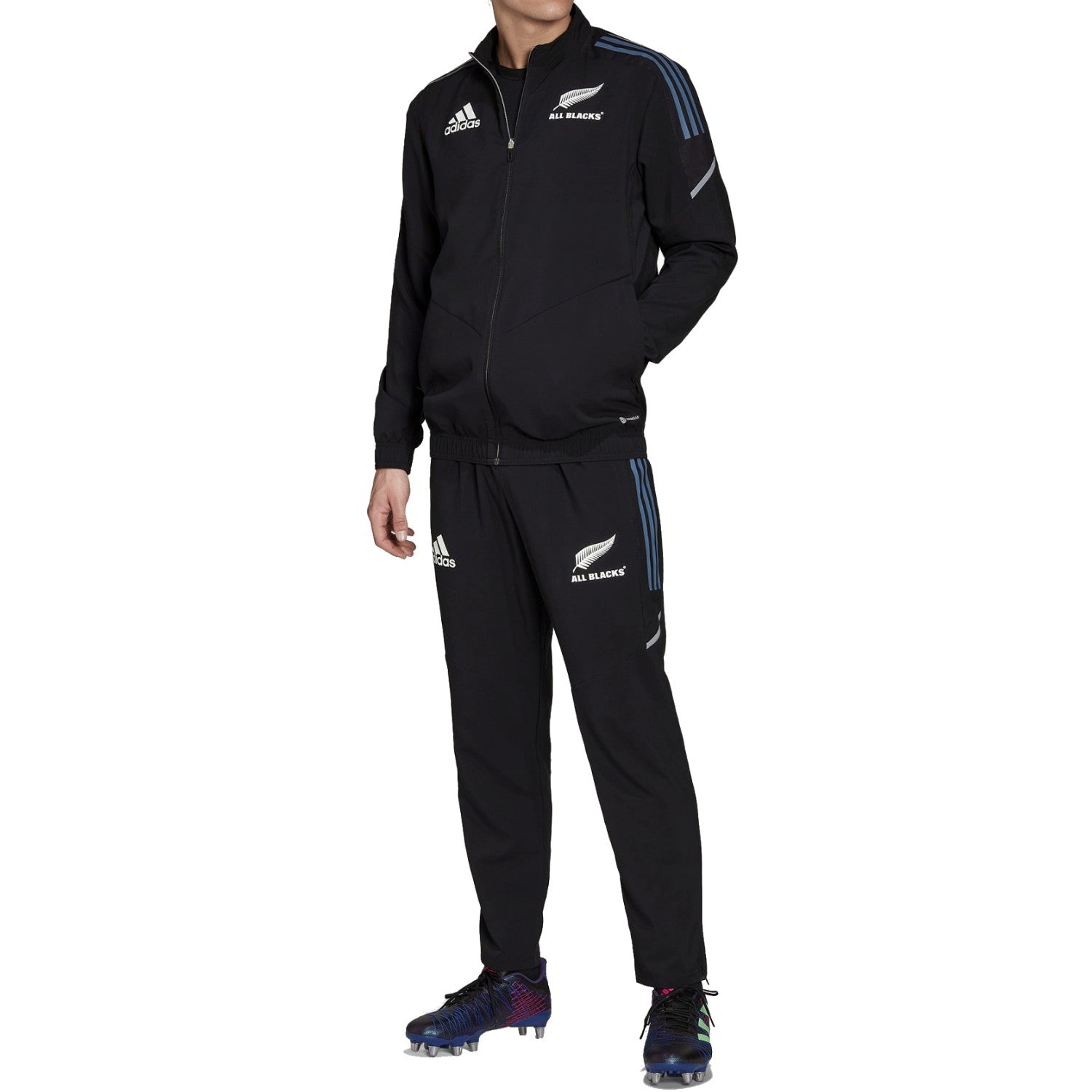 All Blacks black training presentation tracksuit 2022/23 - Adidas